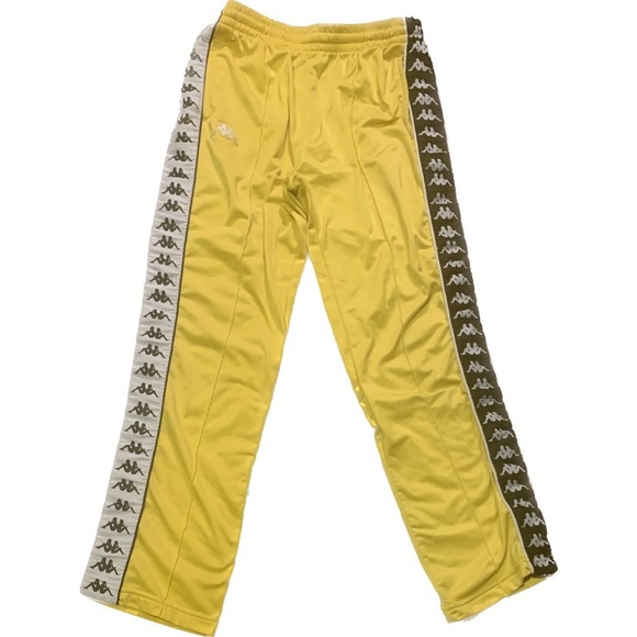 Yellow Kappa Joggers, Kappa Active 222 Banda Astoriazz A2M Track Pants, Men's L - Picture 2 of 4